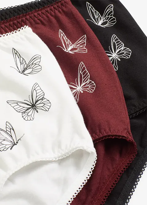 Highwaist Slip mit Bio-Baumwolle (3er Pack), bonprix