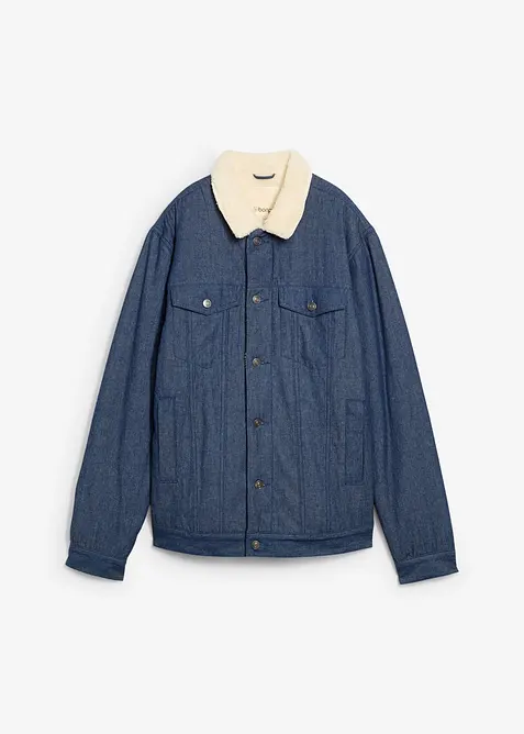 Veste en jean avec doublure sherpa, bonprix
