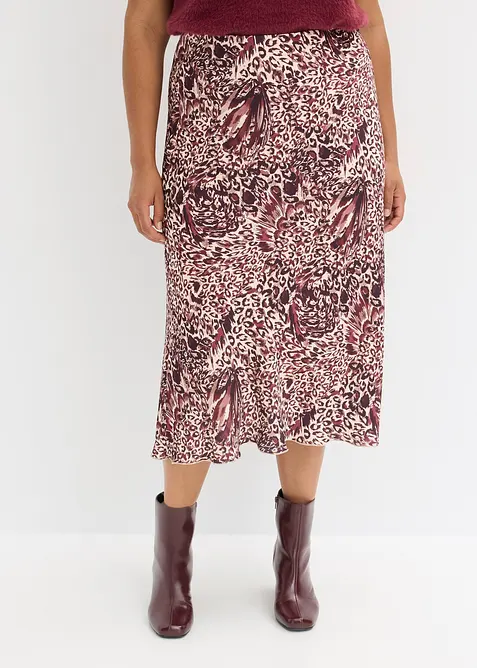 Satin-Rock mit Struktur, bonprix