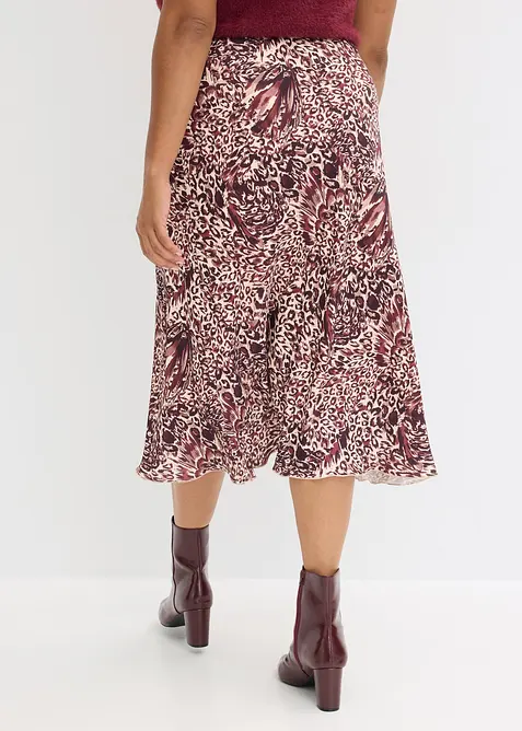 Satin-Rock mit Struktur, bonprix