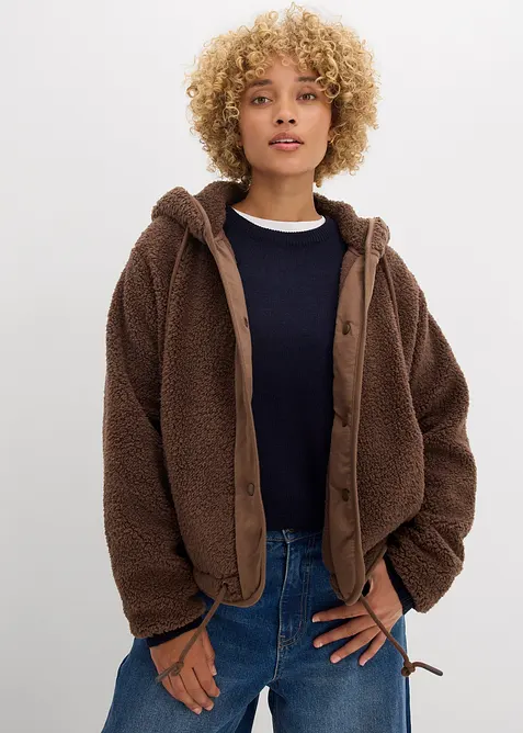 Teddy-Fleece Jacke, bonprix