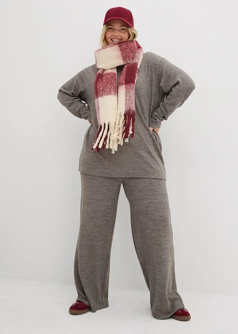 Palazzo-Hose in Strickoptik, bonprix