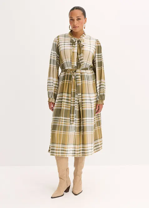 Midikleid mit Schluppe, bonprix