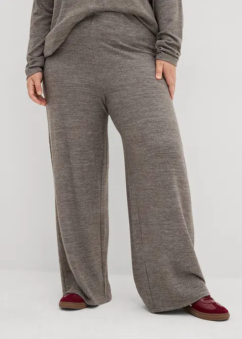 Palazzo-Hose in Strickoptik, bonprix