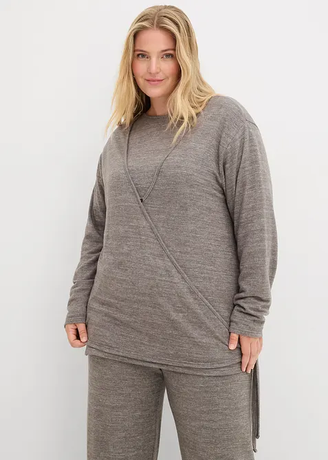 Wickelcardigan in Strickoptik, bonprix