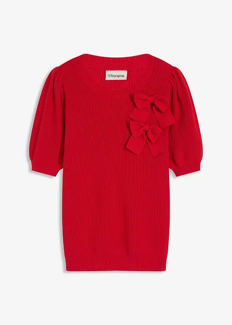 Pullover mit Schleifen-Applikation, bonprix