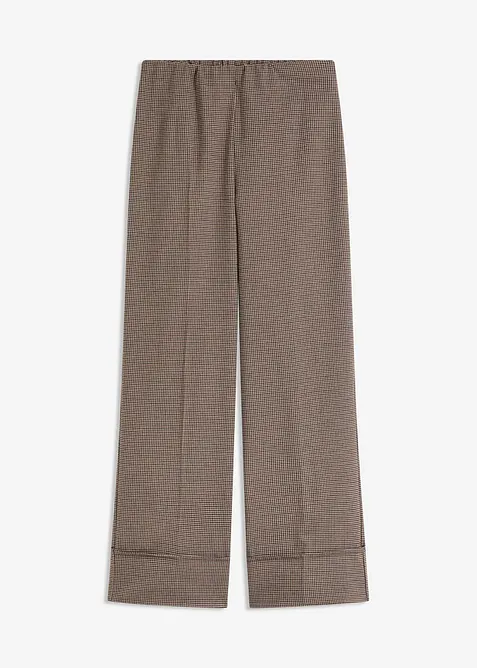Pantalon à taille élastiquée, imprimé carreaux, bonprix