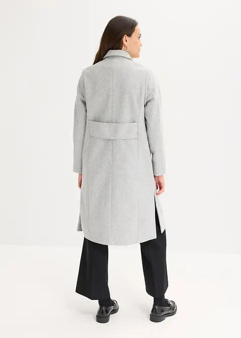 Manteau duveteux à manches amovibles, bonprix