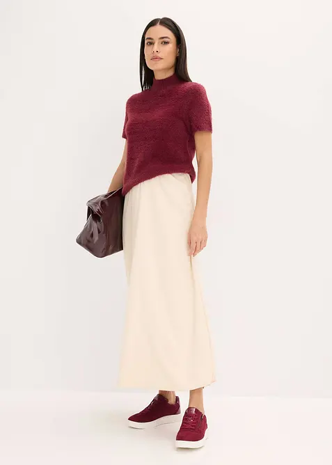 Jupe longue texturée, bonprix