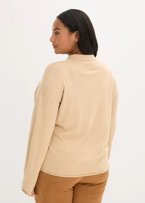 Feinstrick in Hemdoptik, bonprix