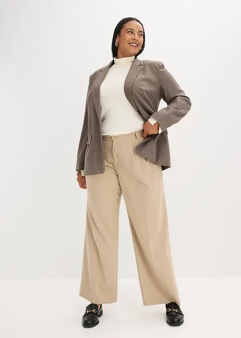 Rollkragenshirt mit dekorativen Knöpfen, bonprix