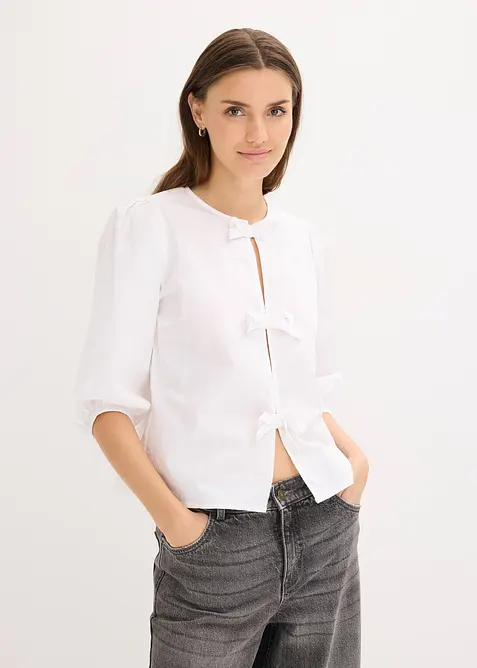 Blouse à nouettes, bonprix