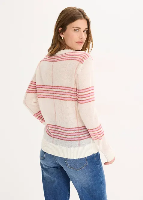 Locker gestrickter Pullover mit Woll- und Alpaka-Anteil, bonprix