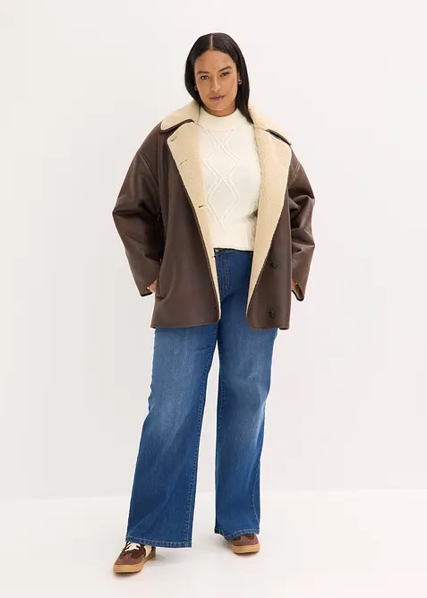 Jacke aus Lammfellimitat, bonprix