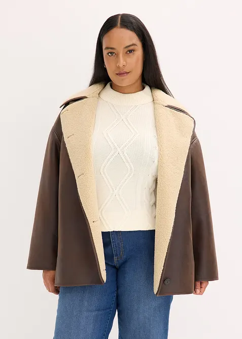 Jacke aus Lammfellimitat, bonprix