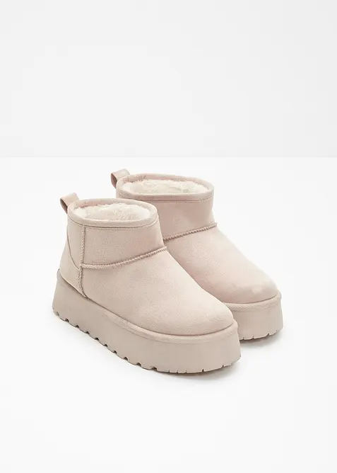 Gefütterte Plateau-Boots, bonprix