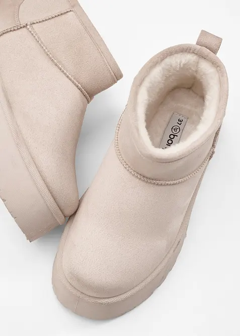 Gefütterte Plateau-Boots, bonprix