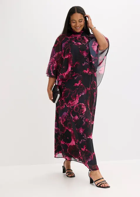 Maxikleid aus feinem Chiffon, bonprix