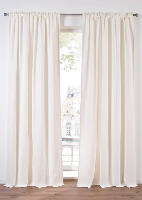 Rideau en coton, aussi en longueur XXL (1 pce), bonprix