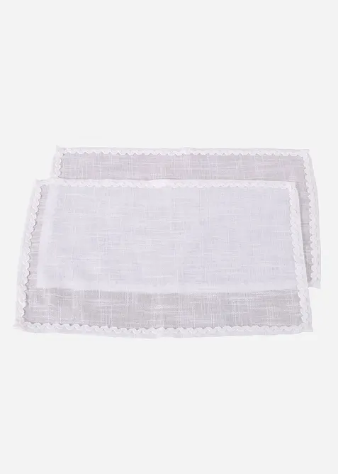 Tischset mit dekorativer Biese (2er Pack), bonprix