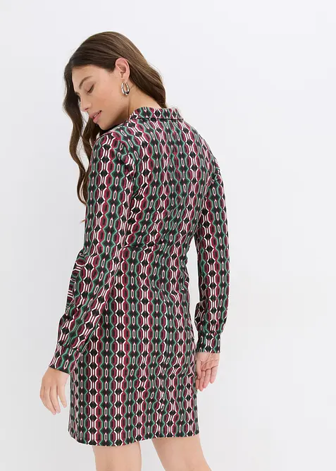 Wickelkleid aus strukturiertem Jersey, bonprix