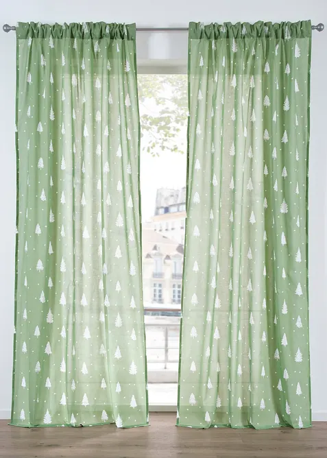 Voilage en coton (1 pce), bonprix