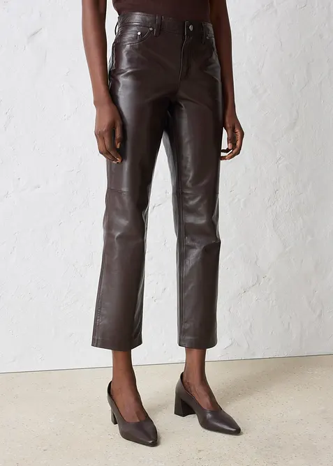 Pantalon en cuir nappa d’agneau, bonprix