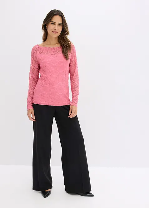 Spitzen-Langarmshirt, bonprix