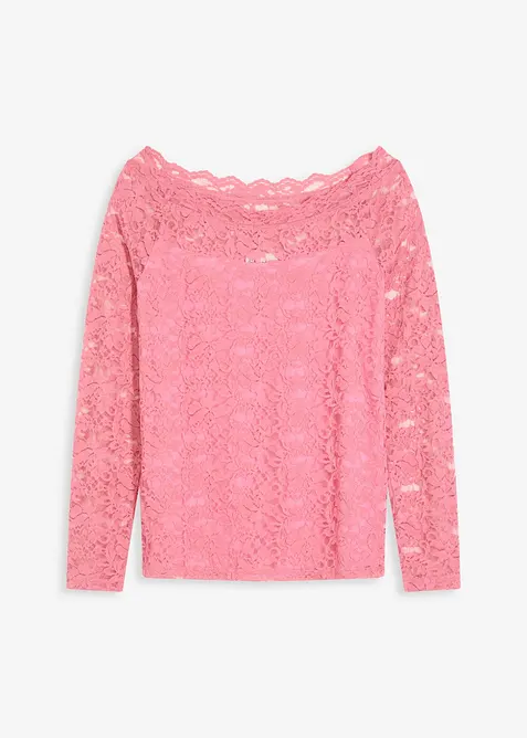 Spitzen-Langarmshirt, bonprix