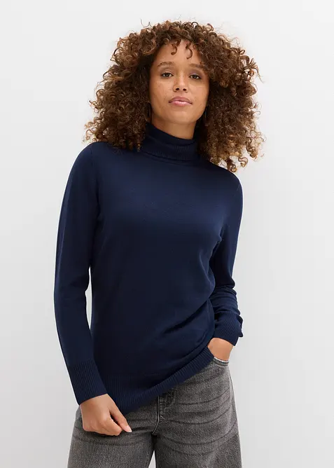 Basic Rollkragenpullover, bonprix