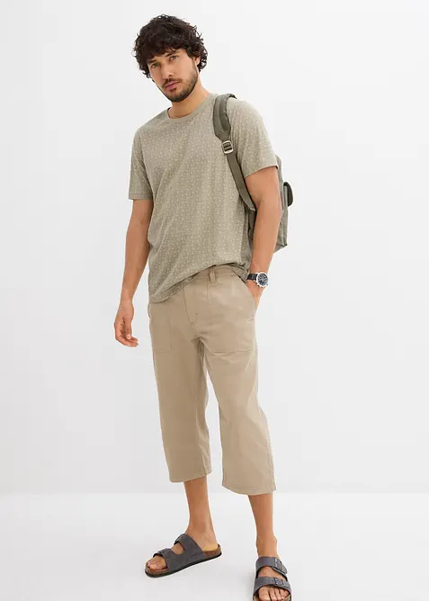 T-Shirt mit Minimalprint aus reiner Bio-Baumwolle, bonprix