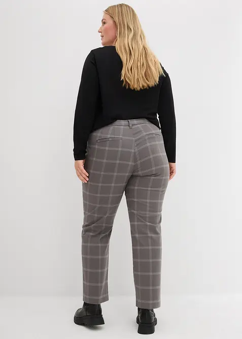 Pantalon chino à carreaux, bonprix