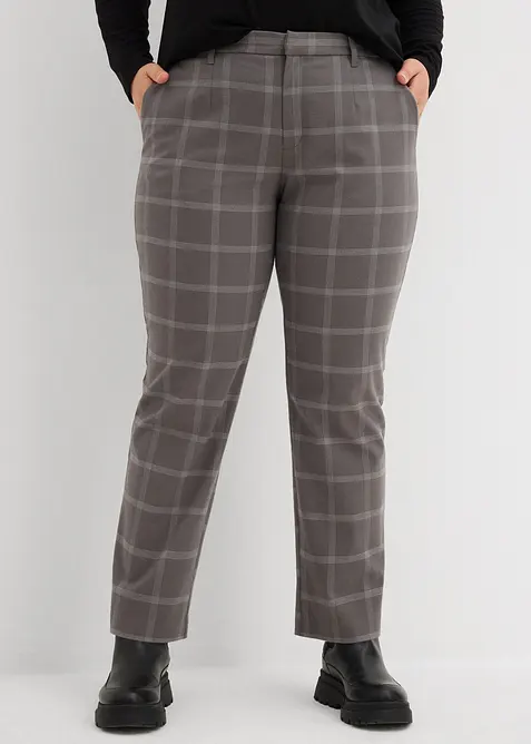 Pantalon chino à carreaux, bonprix