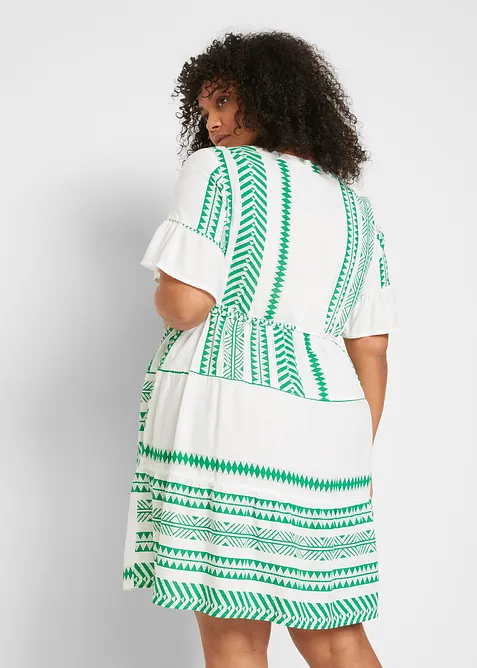 2-in-1 Umstands- und Stillblusenkleid aus fließender Viskose, bonprix