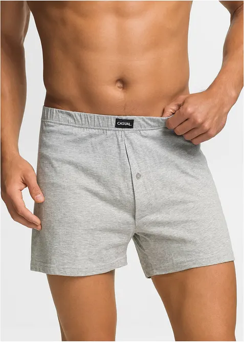 Lockere Jersey Boxershorts mit weicher Baumwolle (4er Pack), bonprix