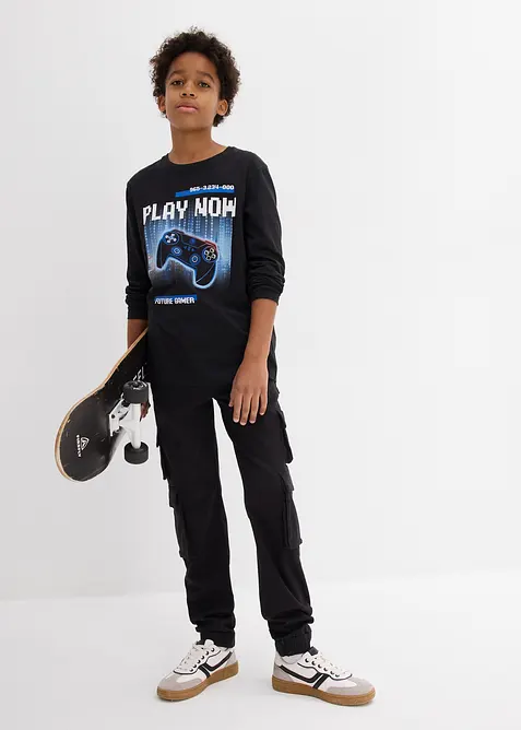 T-shirt manches longues 100% coton, bonprix