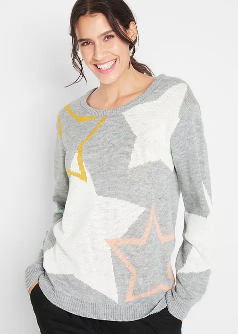 Pullover mit Sternendruck, bonprix