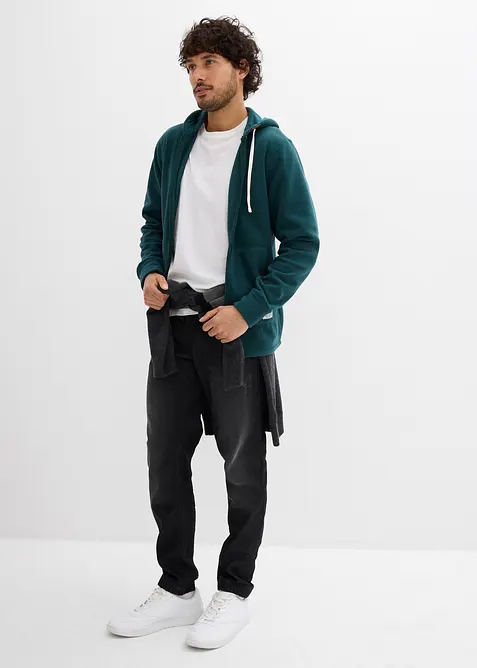 Veste polaire à capuche et poches plaquées, bonprix