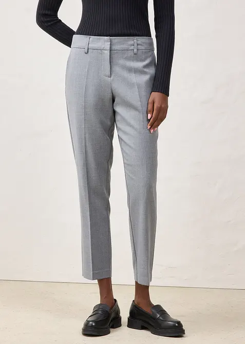 Pantalon étroit en laine mélangée, bonprix