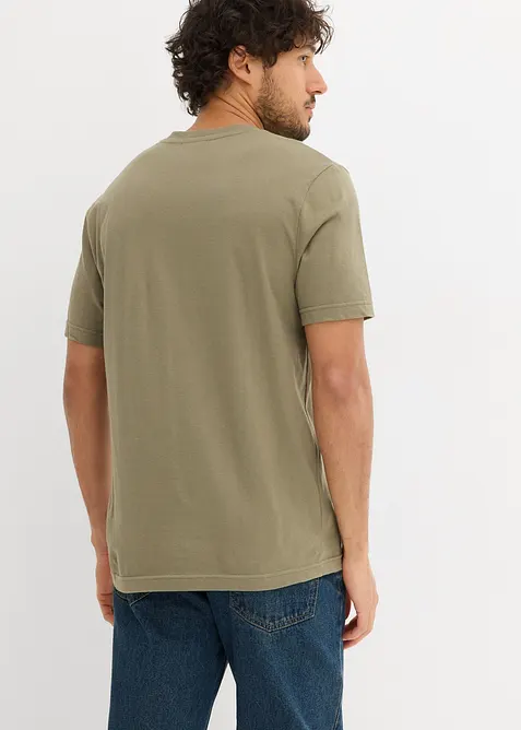 Lot de 2 T-shirts 100% coton, bonprix