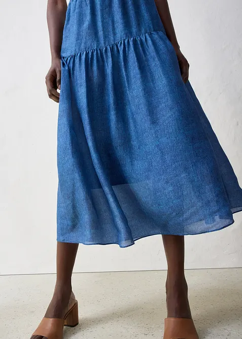 Maxirock mit Seidenanteil, bonprix