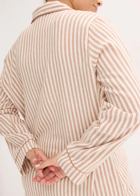 Gewebter Flanell Pyjama mit Geschenktasche, bonprix