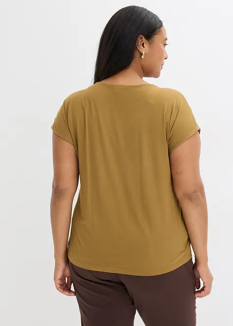 T-shirt bi-matière, bonprix