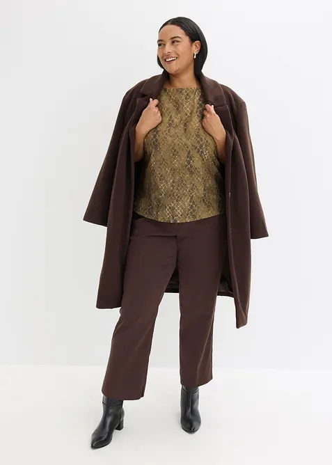 T-shirt bi-matière, bonprix