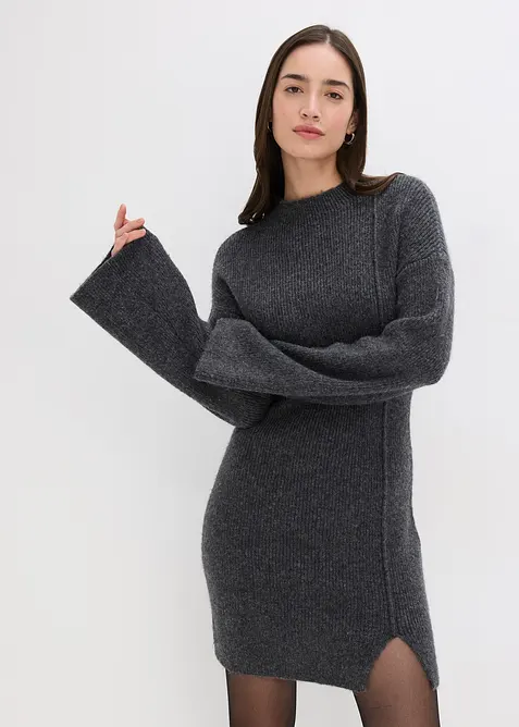Robe pull courte avec laine, bonprix