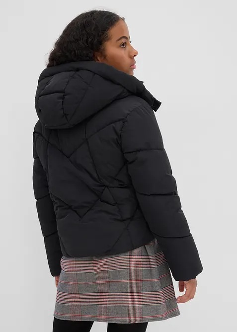 warm gefütterte Puffer-Jacke mit Kapuze, bonprix