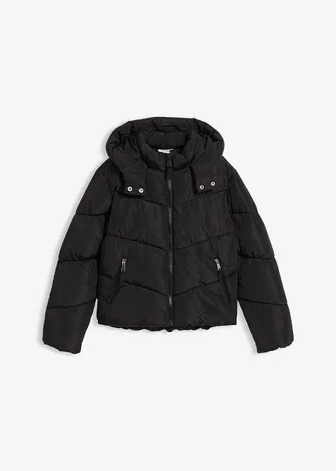 warm gefütterte Puffer-Jacke mit Kapuze, bonprix