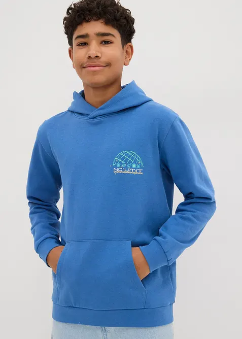 Hoodie mit Rückenprint aus reiner Bio-Baumwolle, bonprix