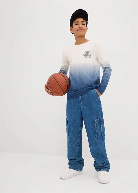 T-shirt manches longues 100% coton, bonprix