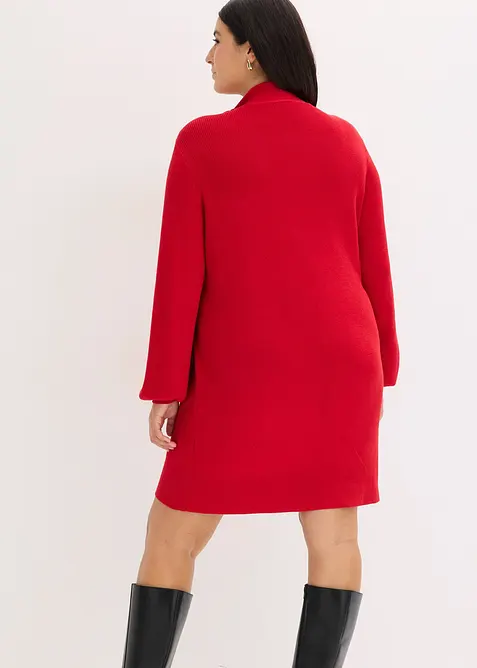 Strickkleid mit Schleife aus softem Viskose-Mix, bonprix